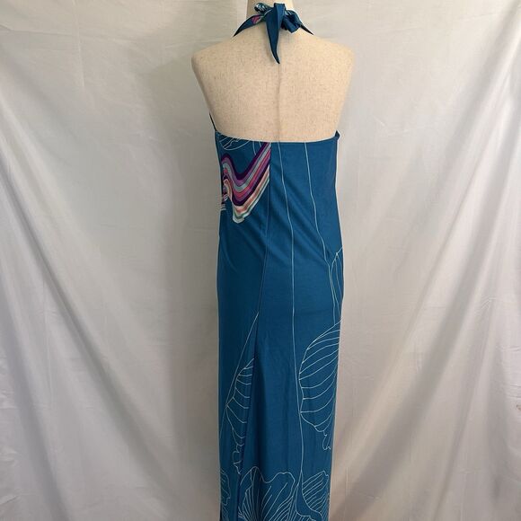 Vintage 70s Hawaiian Malihini Wrap Sarong Convertible Beach Cover Up Dress S/M/L - Picture 5 of 6